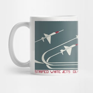 † Striped White Jets Mug